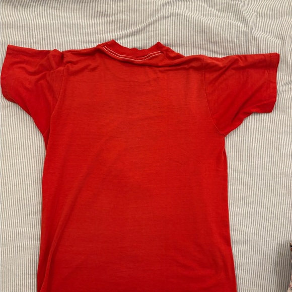 Vintage Army Airborne Red Graphic T-Shirt- single stitch - Picture 3 of 3